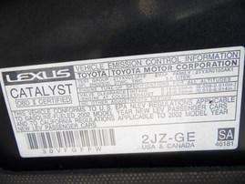 2002 Lexus GS300 Black 3.0L AT #Z23414